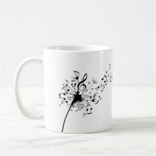 Mugg för maskrosmusiksymboler