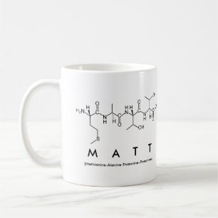 Mugg för Matt peptidenamn