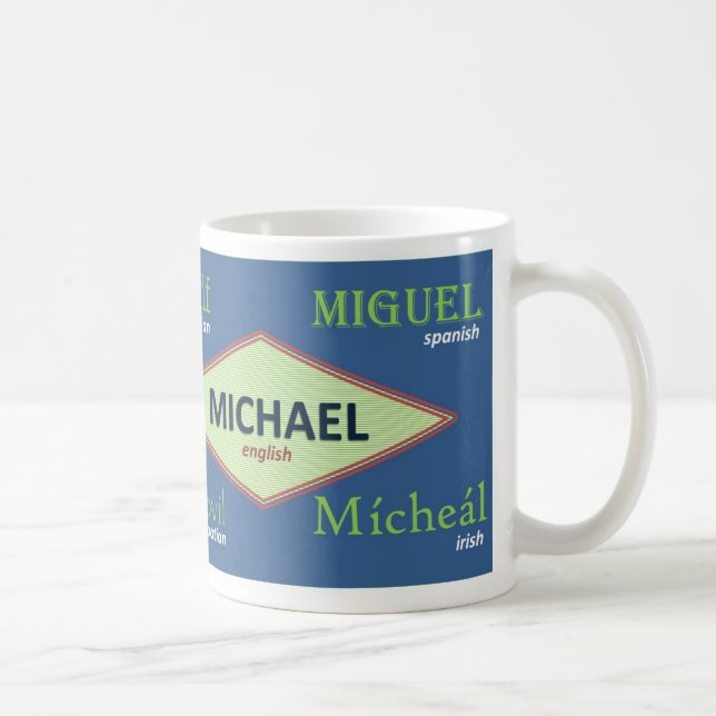 Mugg för Michael internationellnamn (Höger)