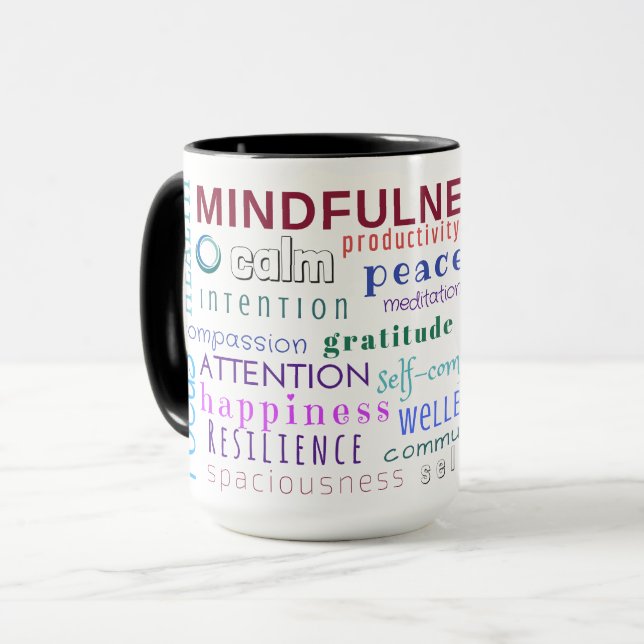 Mugg för Mindfulnessordröra (Framsida vänster)