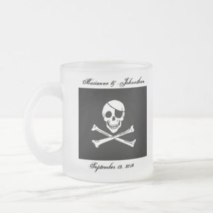 Mugg för minnessak för piratbröllopsouvenir