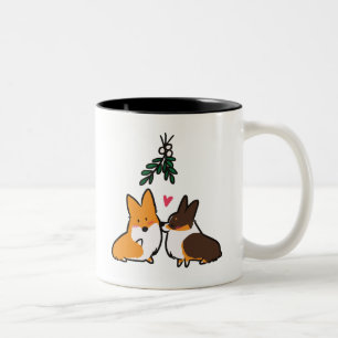 Mugg för MistletoekyssCorgi