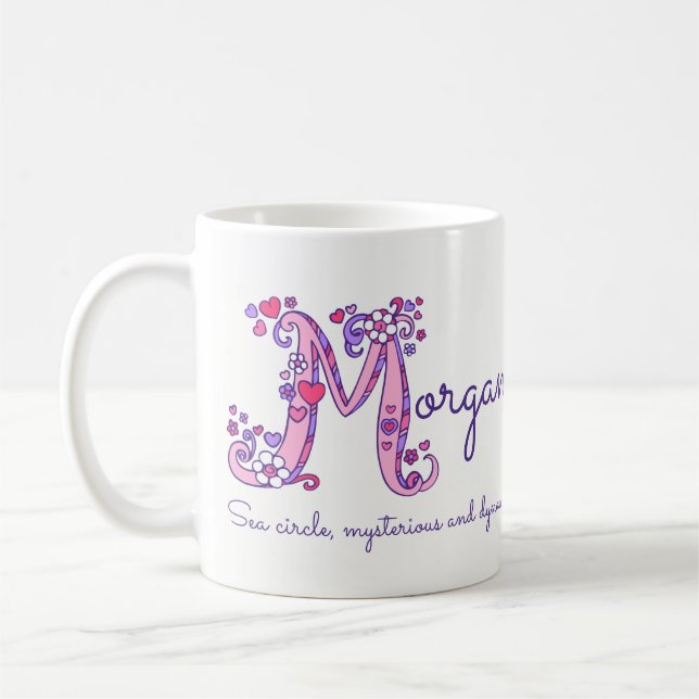 Mugg för monogram för Morgan känd menande (Vänster)