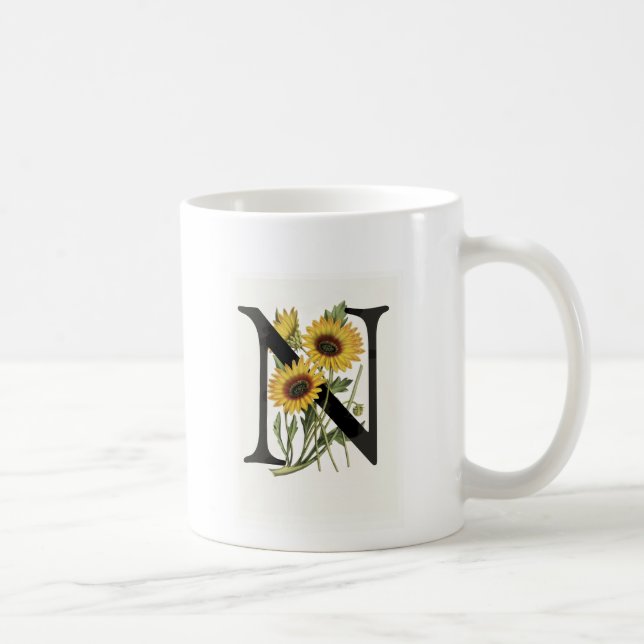 Mugg för Monogramdaisy N (Höger)