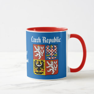 Mugg för Moravian-Silesia tjeckisk republikkaffe