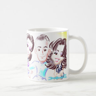 Mugg för ms-partykarikatyr 3some