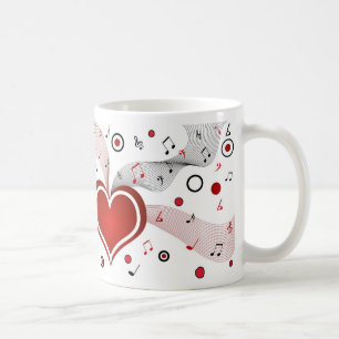 Mugg för musik för kärlek för valentingåvaidé