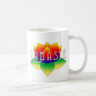 Mugg för Namaste livlig lotusblommaYoga