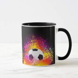 Mugg för neonfotbollboll