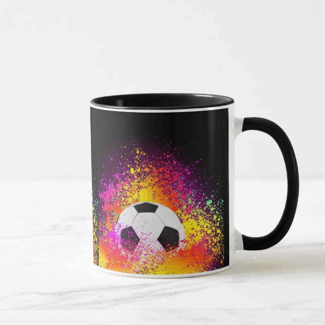 Mugg för neonfotbollboll (Höger)