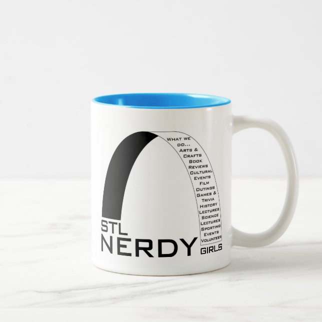 Mugg för Nerdy flickor för STL keramisk (Höger)
