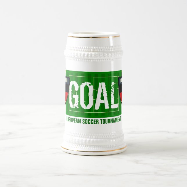 Mugg för öl för fotboll för målDeutschland (Center)