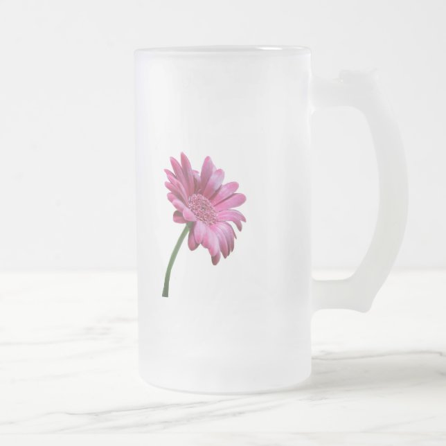 Mugg för öl för Gerberadaisy frostad (Höger)