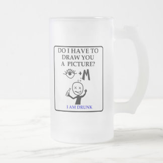 Mugg för öl för Pictionary idéer frostad: Mig