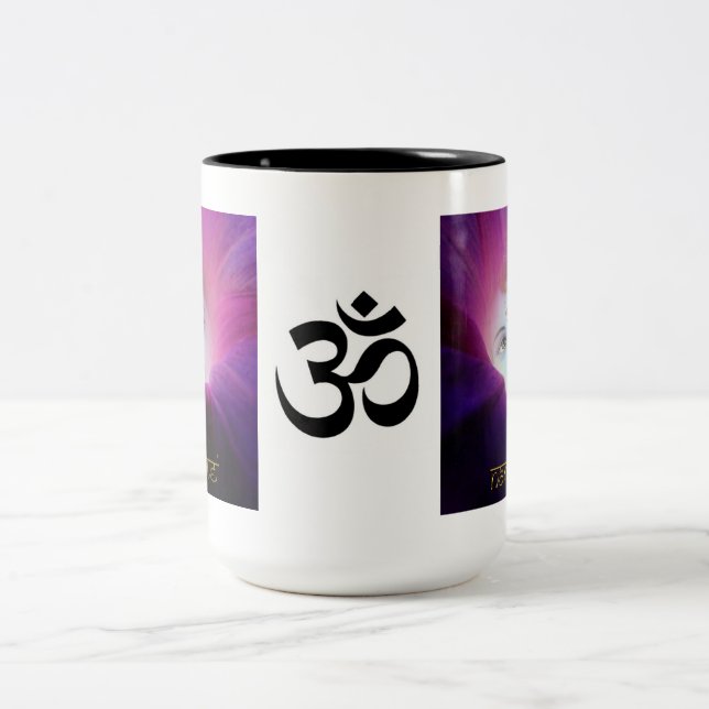 Mugg för Om Krishna Namaste (Center)