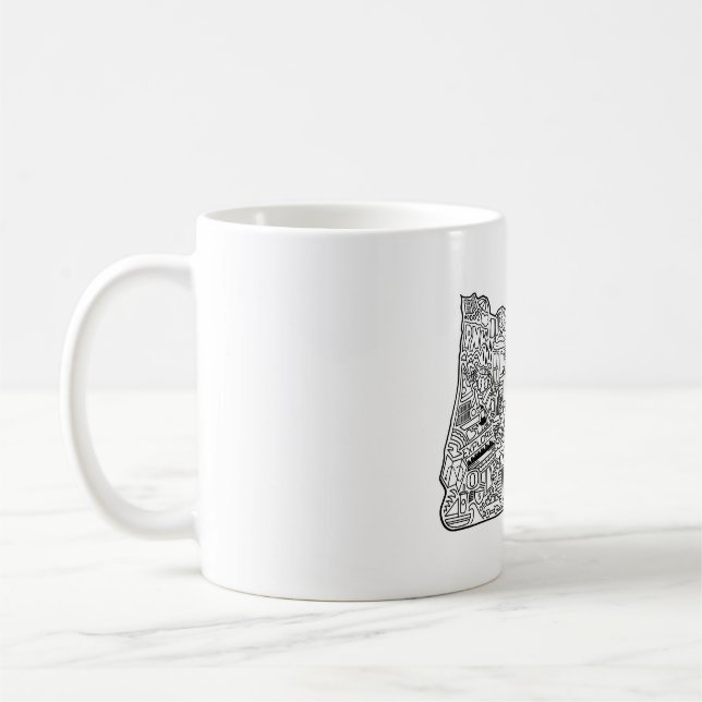 Mugg för Oregon klotterkaffe (Vänster)