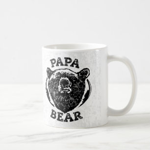 Mugg för pappa för björn för svart för stil "