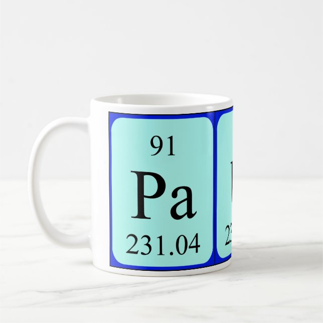 Mugg för Paula periodisk bordnamn (Vänster)