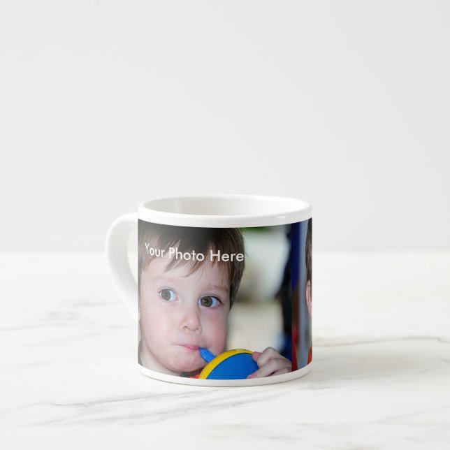 Mugg för personligfotoespresso espressomugg (Framsida vänster)