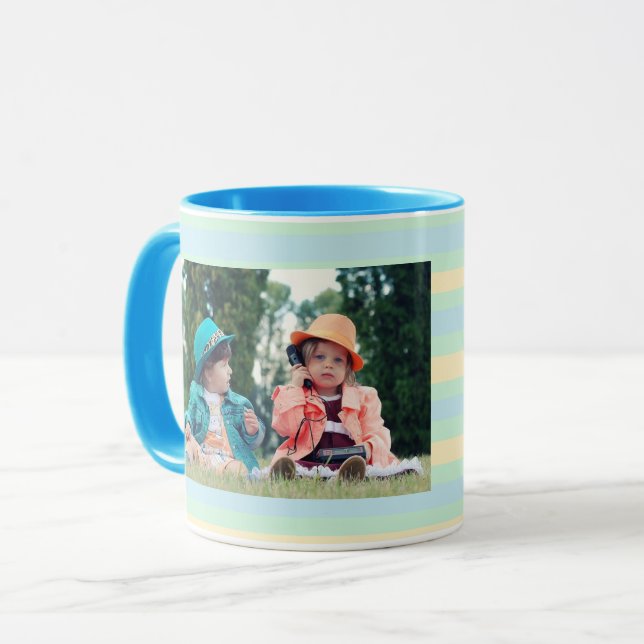 Mugg för personligfotokaffe för mormor (Framsida vänster)