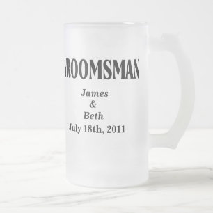 Mugg för personligt bröllpGroomsmanöl