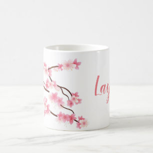 mugg för personligvårblomma
