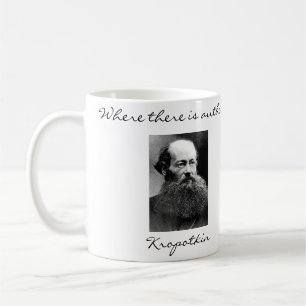 Mugg för Peter Kropotkin anarkistcitationstecken