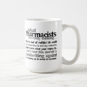Mugg för Pharmacistcitationsteckenkaffe