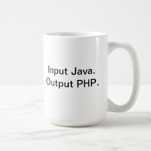 Mugg för PHP-programmerarekaffe