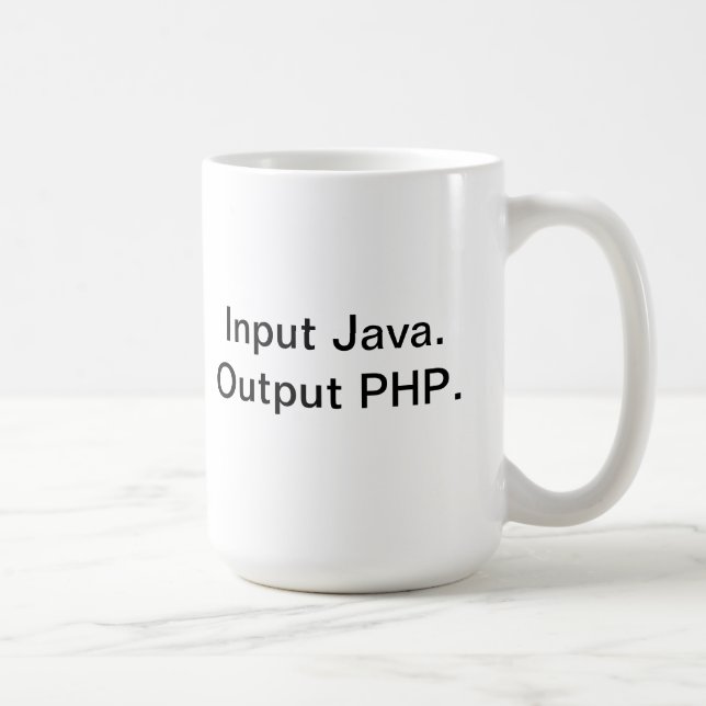 Mugg för PHP-programmerarekaffe (Höger)