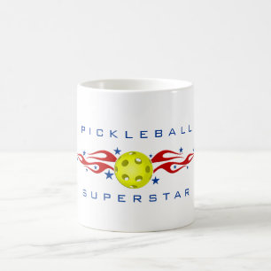 Mugg för Pickleball världsstjärnakaffe