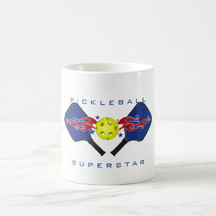 Mugg för Pickleball världsstjärnakaffe