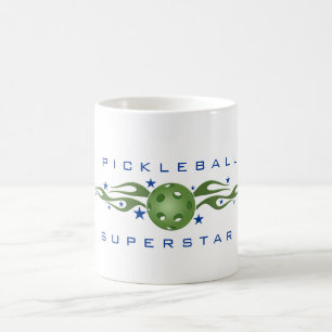 Mugg för Pickleball världsstjärnakaffe