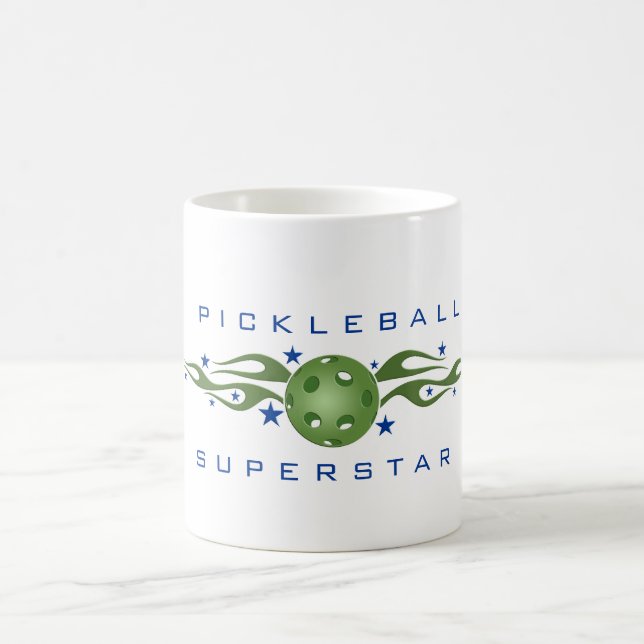 Mugg för Pickleball världsstjärnakaffe (Center)
