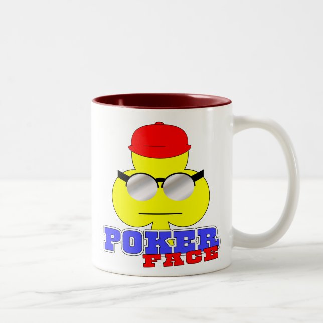 Mugg för pokeransikte (klubbansikte) (Höger)