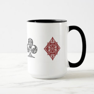 Mugg för pokerkortkostymer