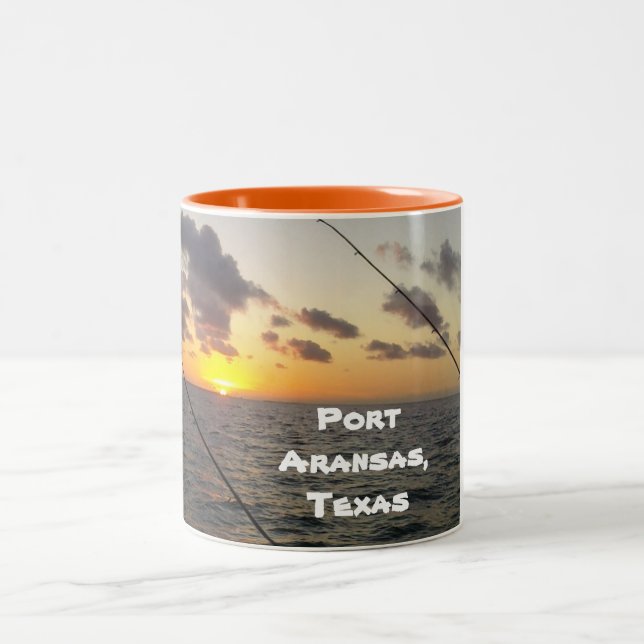 Mugg för portAransas kaffe (Center)