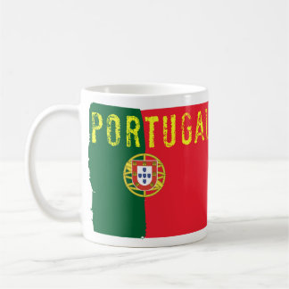 Mugg för Portugal flaggakaffe