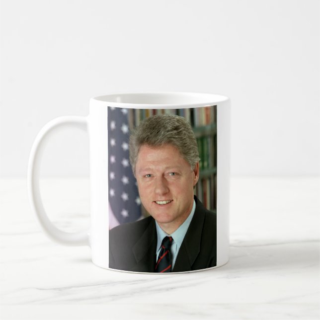 Mugg för presidentBill Clinton häfte (Vänster)