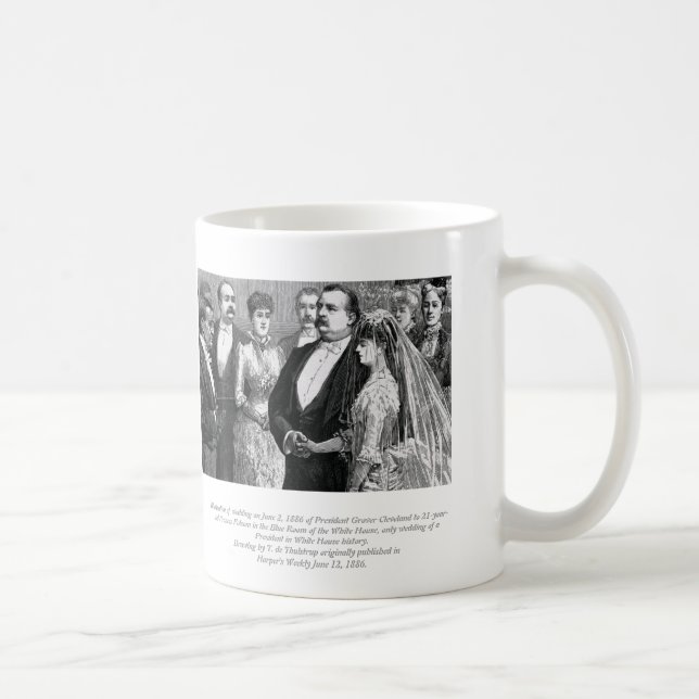 Mugg för presidentGrover Cleveland bröllop (Höger)