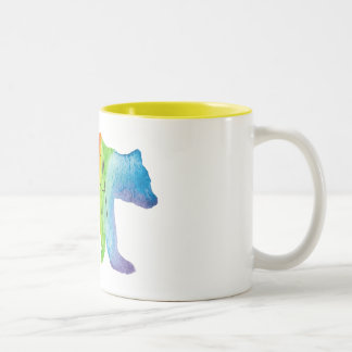 Mugg för pride för familj för pappabjörnvattenfärg