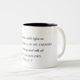 Mugg för Psalm23:5kaffe
