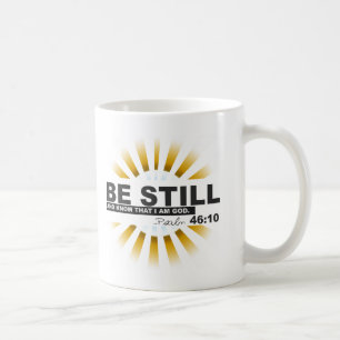 Mugg för Psalm46:10kaffe
