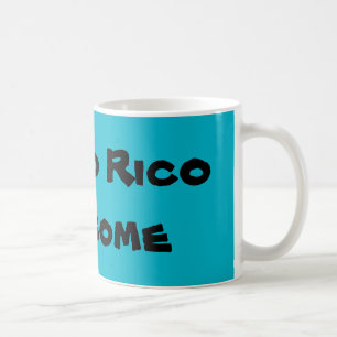 Mugg för Puerto Rico enorm citationsteckenkaffe