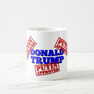 Mugg för Putin godkänd trumfkaffe