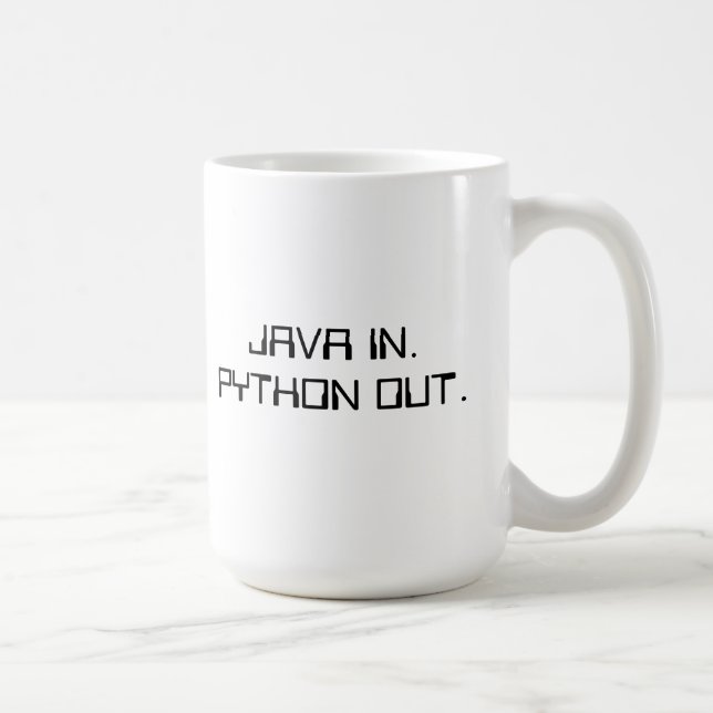 Mugg för pytonormprogrammerarekaffe (Höger)