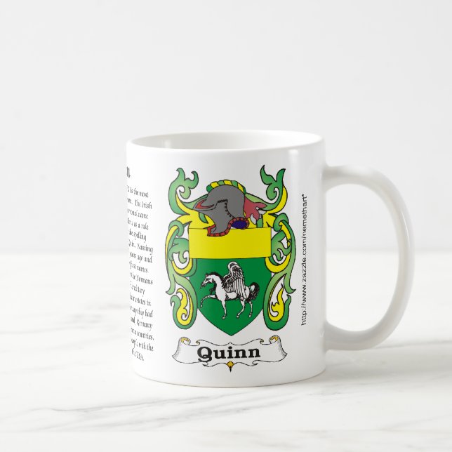 Mugg för Quinn familjvapensköld (Höger)