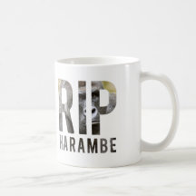 Mugg för R.I.P Harambe