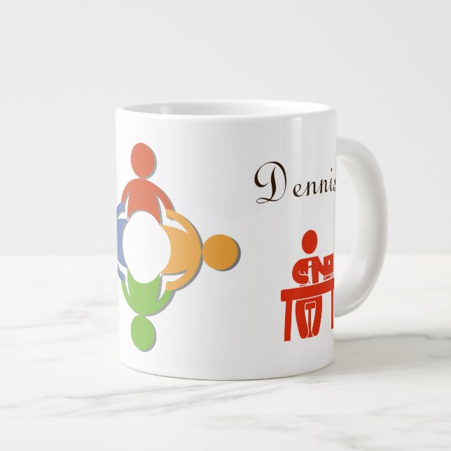 Mugg för rådgivare/Social-arbetare Jumbo Mugg (Framsida höger)