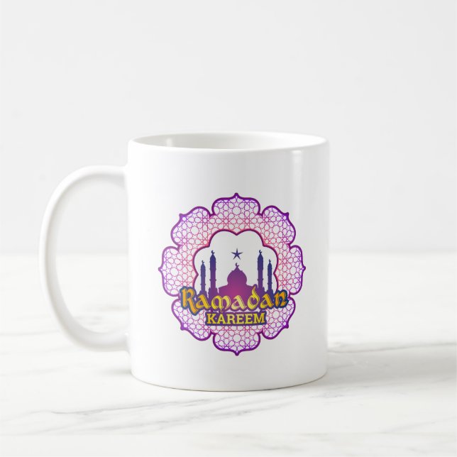 Mugg för Ramadan Kareem illustrationkaffe (Vänster)